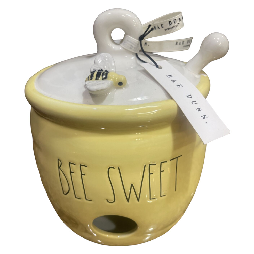 Rae Dunn BEE SWEET Honey Pot Shaped Birdhouse